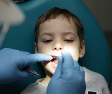 Inspection of the child's teeth